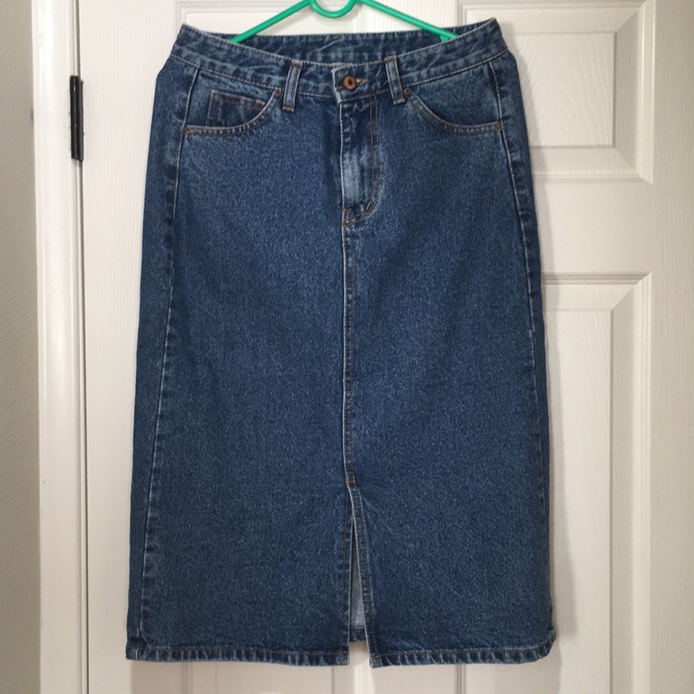 🦕Denim Midi Skirt